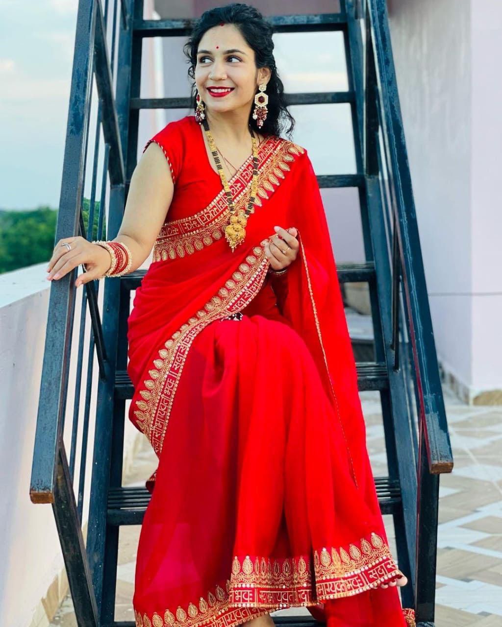 HOS KK-0165 Rangoli Silk Saree with Embroidery & Mono Silk Blouse - House Of ShiVisha