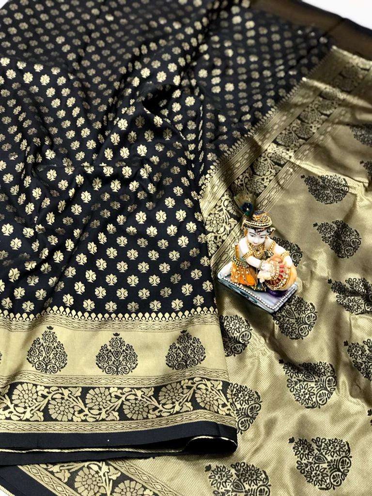 HOS Coral Lichi Silk Saree with Jacquard Weaving & Pallu - House Of ShiVisha