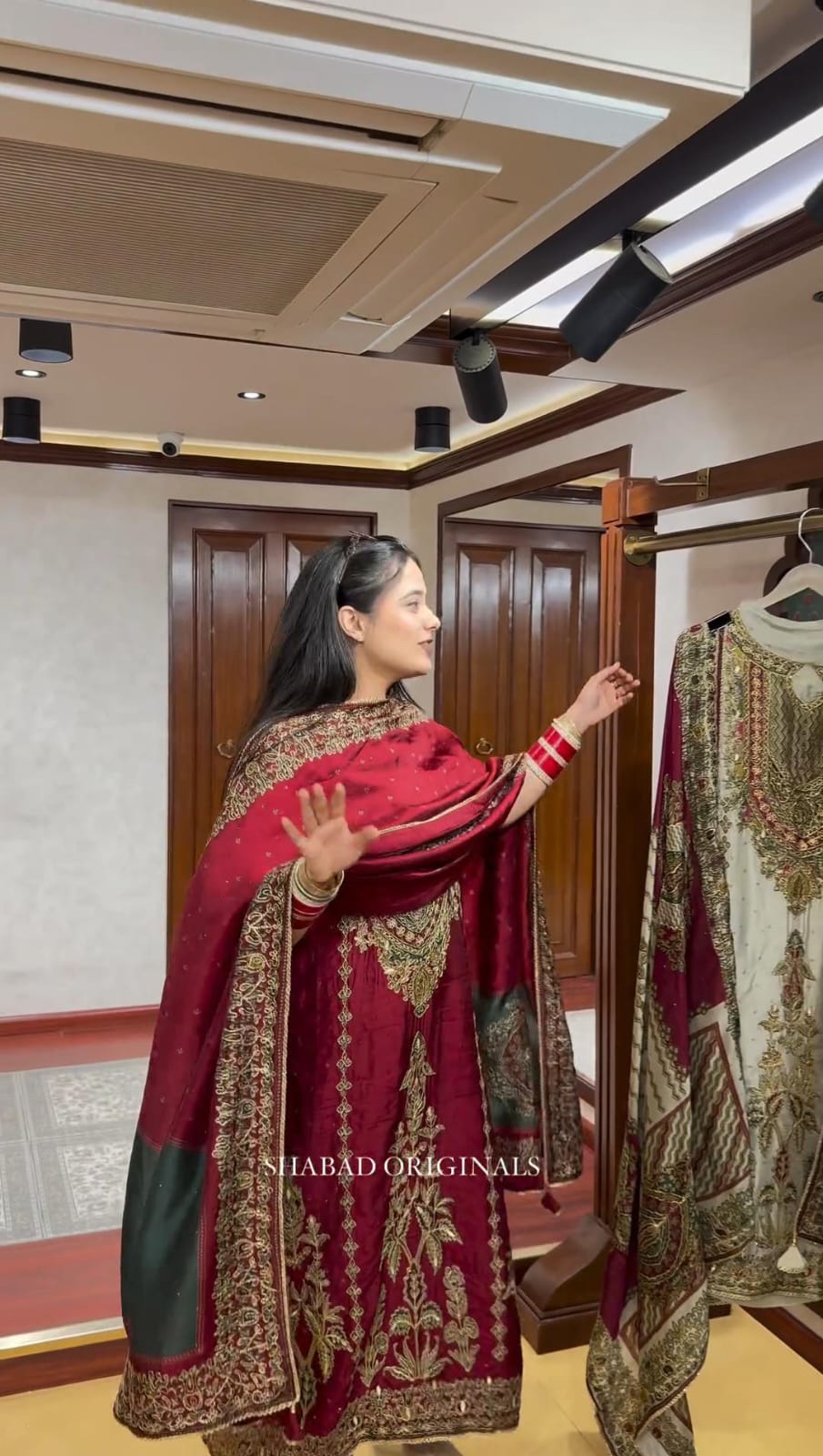 HOS Russian Silk Kurti Set with Aari & Hand Work - House Of ShiVisha