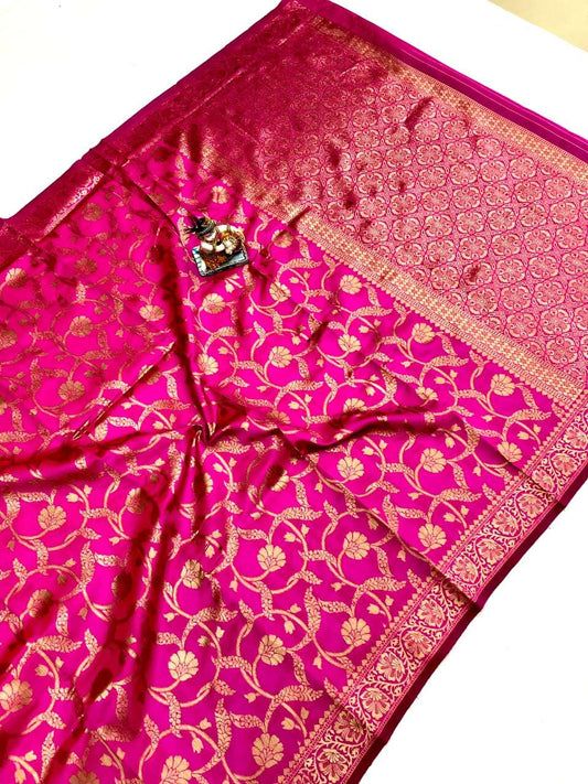 HOS Kayan Banarasi Silk Saree with Rich Pallu & Border - House Of ShiVisha