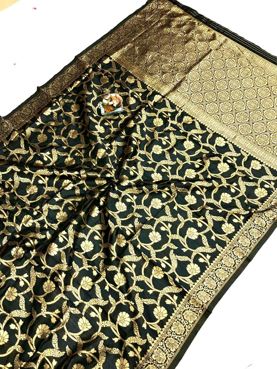 HOS Kayan Banarasi Silk Saree with Rich Pallu & Border - House Of ShiVisha