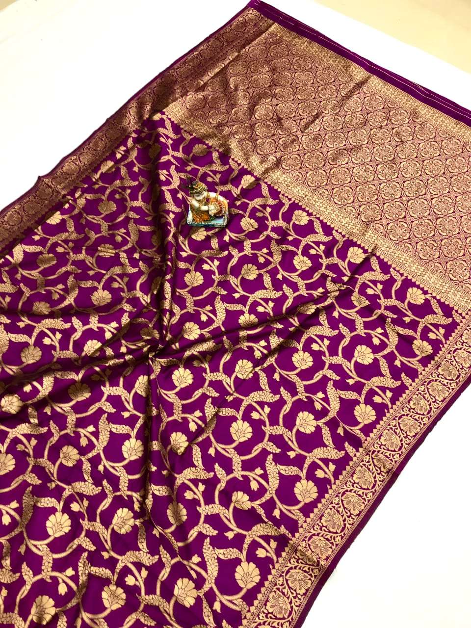 HOS Kayan Banarasi Silk Saree with Rich Pallu & Border - House Of ShiVisha