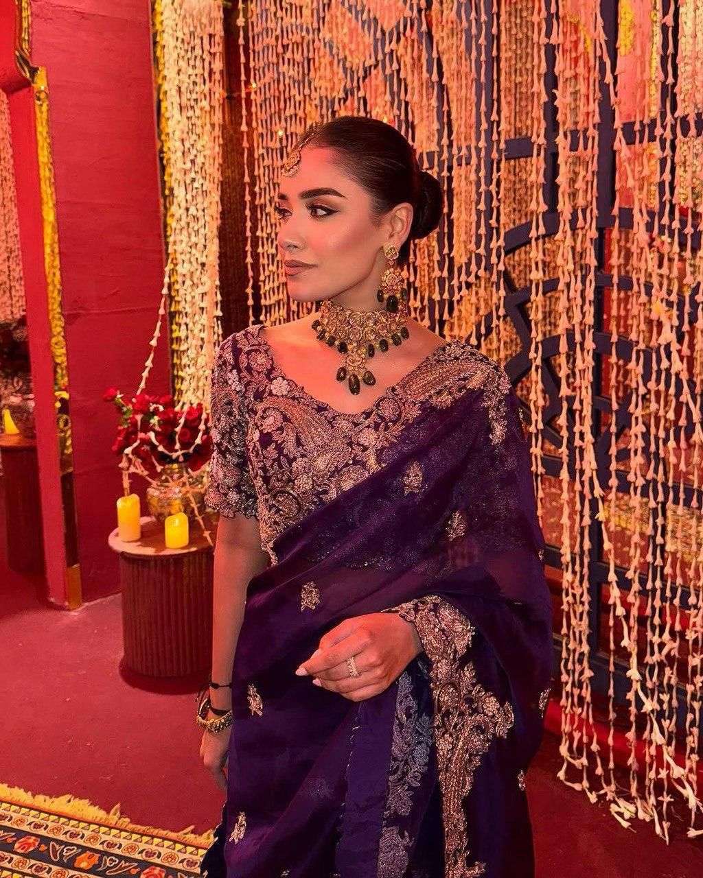 HOS KK-PRIYA-2 Rangoli Silk Saree with Sequins & Coding Work - House Of ShiVisha