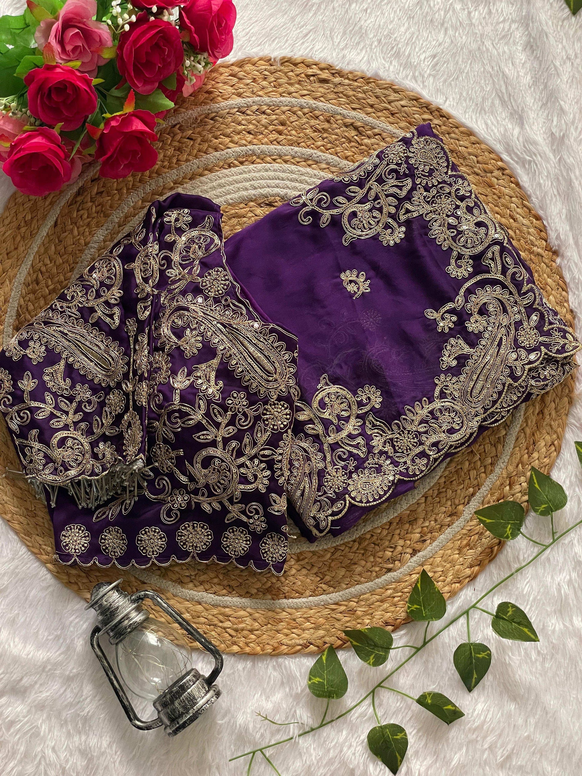 HOS KK-PRIYA-2 Rangoli Silk Saree with Sequins & Coding Work - House Of ShiVisha