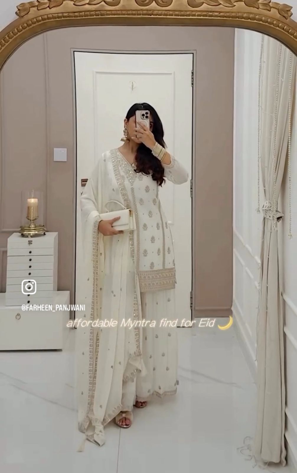 HOS WW-1170 Fox Georgette Sarara Set with Embroidery Work