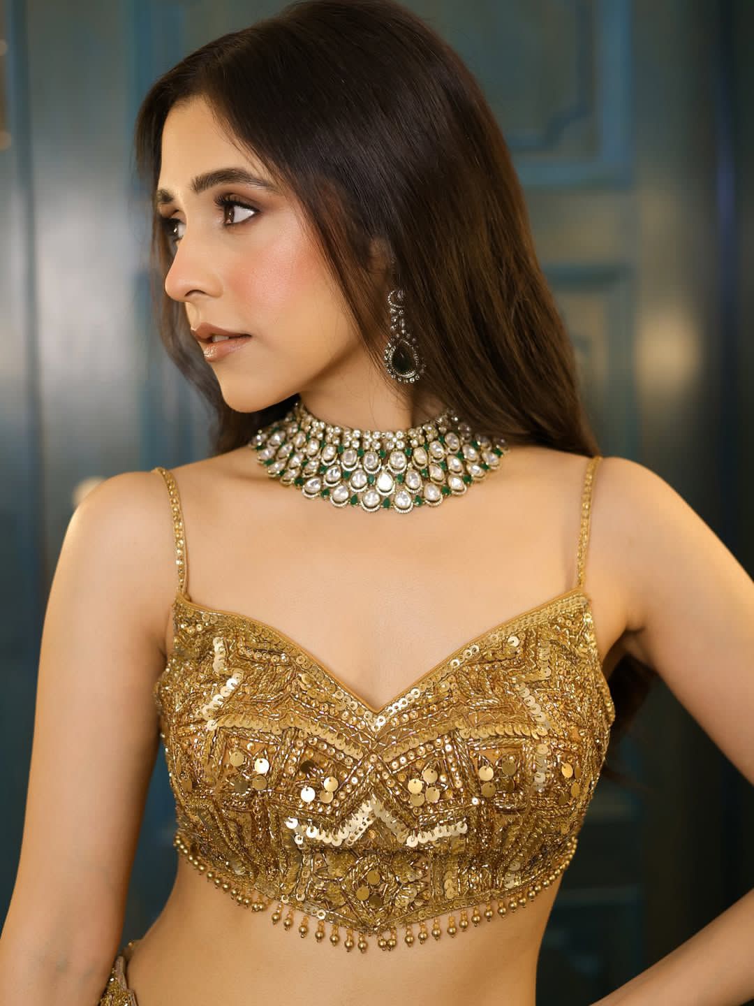 Premium Butterfly Net Lehenga – Embroidery, Coding & Heavy Sequins Work | House of ShiVisha™ | Code: HOS-LH1092 - Image 4