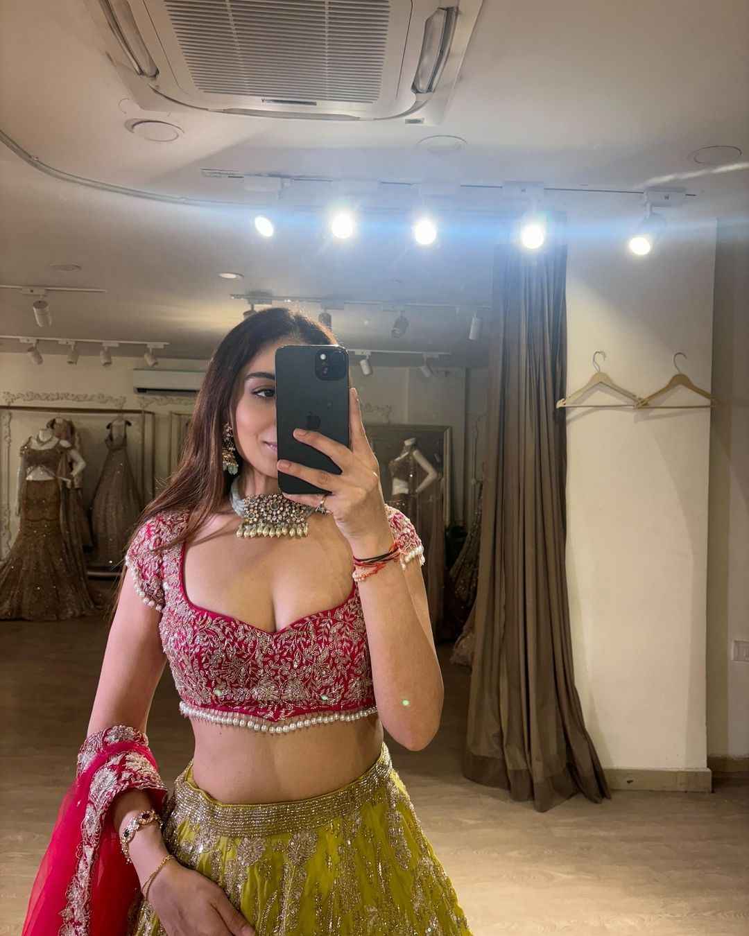 Premium Georgette Lehenga – Shimmer Dori & Heavy Sequins Work with Canvas Flair | House of ShiVisha™ | Code: HOS-LH987