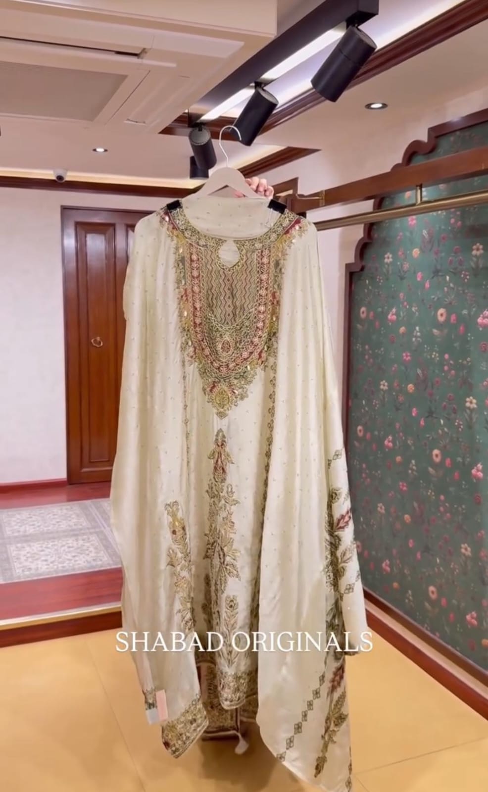 Premium Russian Silk Kurti Pant Dupatta Set – Aari & Hand Work Detailing with Cotton Lining | House of ShiVisha™