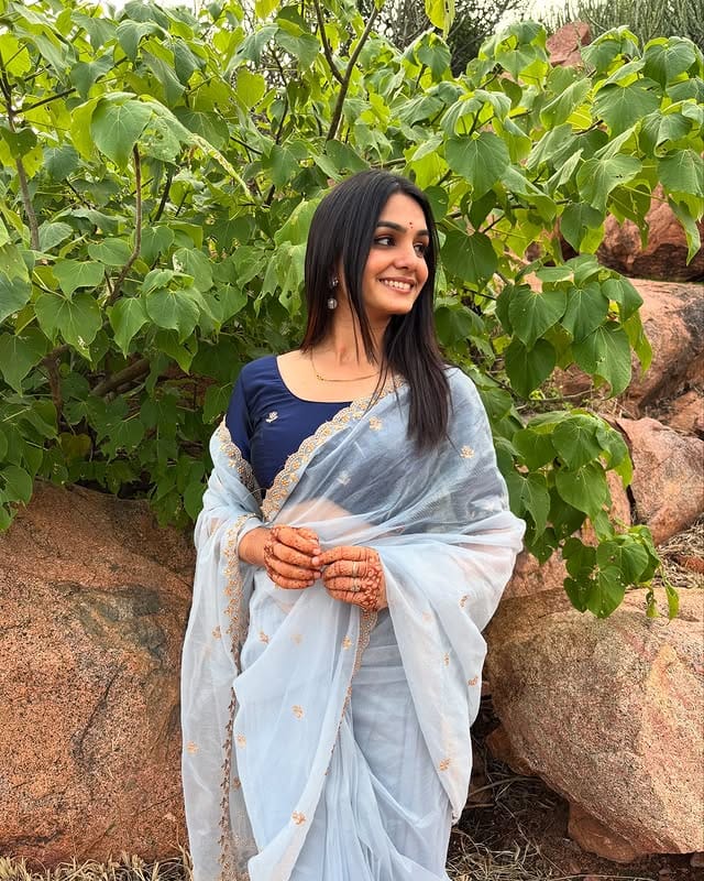 Pure Soft Twills Oranga Saree – All Over Handwork with Rangoli Satin Blouse | House of ShiVisha™ | Code: HOS-SR001-KOTHARINX4