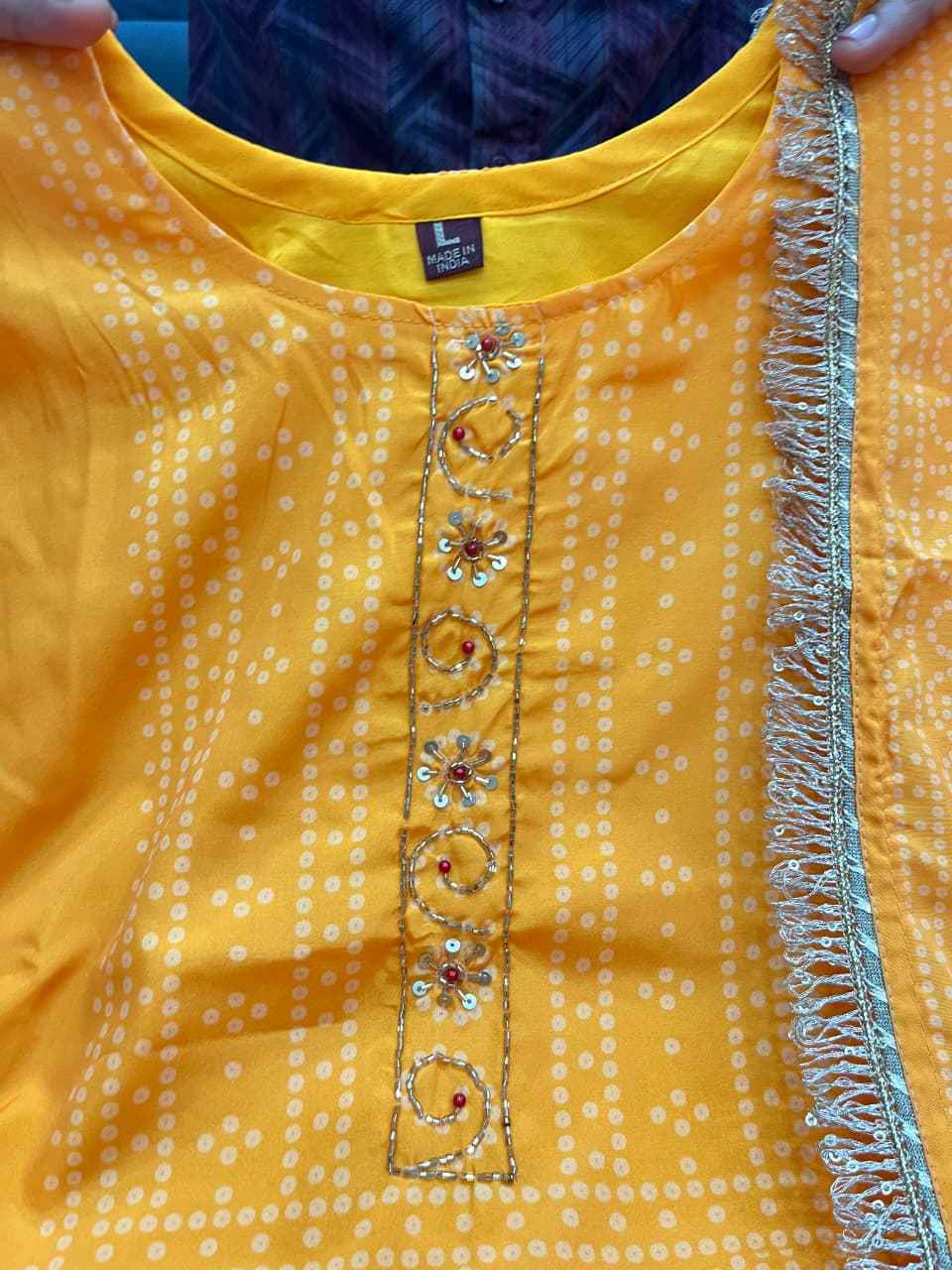 Pure Softy Chinon Silk Kurti Pant Dupatta Set – Aari & Hand Embroidery Work with Cotton Lining | House of ShiVisha™