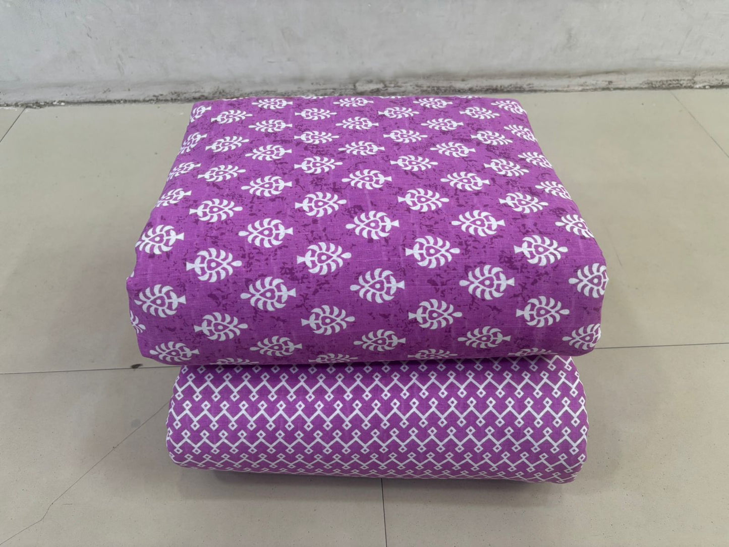 Premium Cotton Printed Fabric – 10 Meter Set (Design 10)