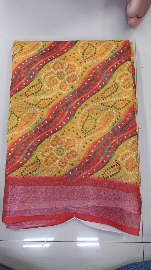 Handloom Recozari Silk Saree – Ruby Red, Silver Zari Border (Design 102)
