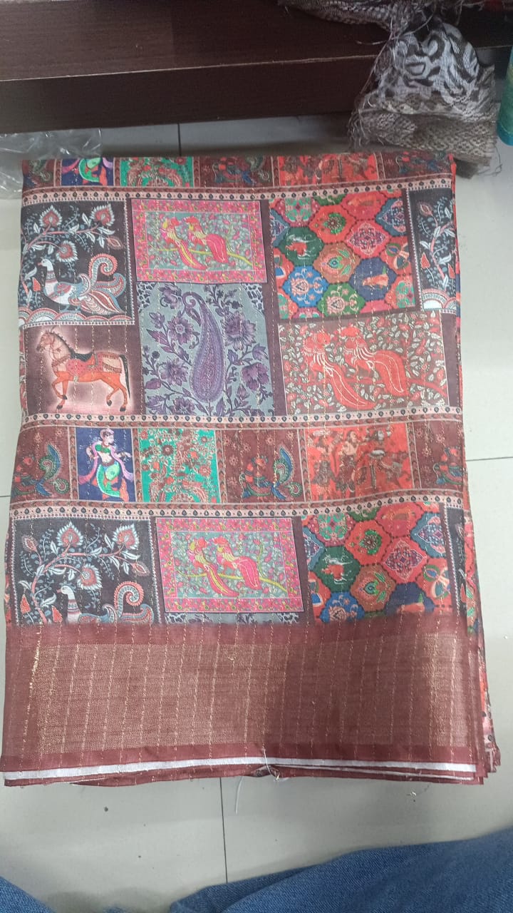 Handloom Recozari Silk Saree – Teal Blue with Bottle Green accents, Zari Border (Design 067)
