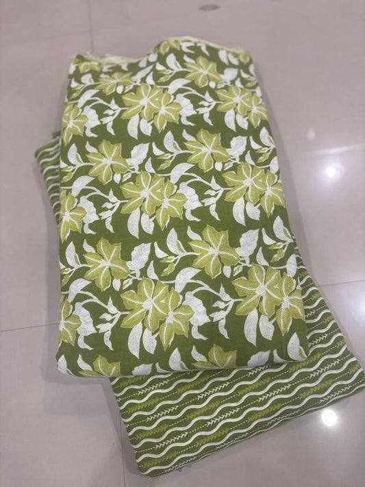Premium Cotton Printed Fabric – 10 Meter Set (Design 55)
