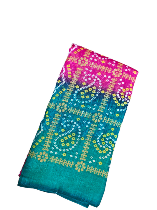 5/2 Crystal Banglory Cotton Base Saree – Elegant Color 27