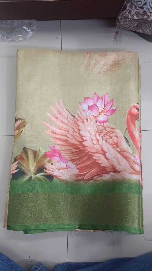 Handloom Recozari Silk Saree – Ruby Red with Silver Grey accents, Silver Zari Border (Design 166)