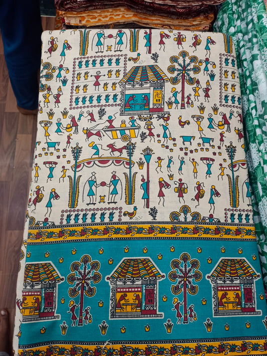Jaipuri Cotton Block Print 60 40 Fabric - Design 118