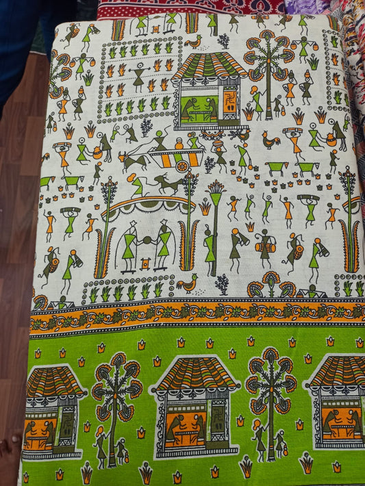 Jaipuri Cotton Block Print 60 40 Fabric - Design 113