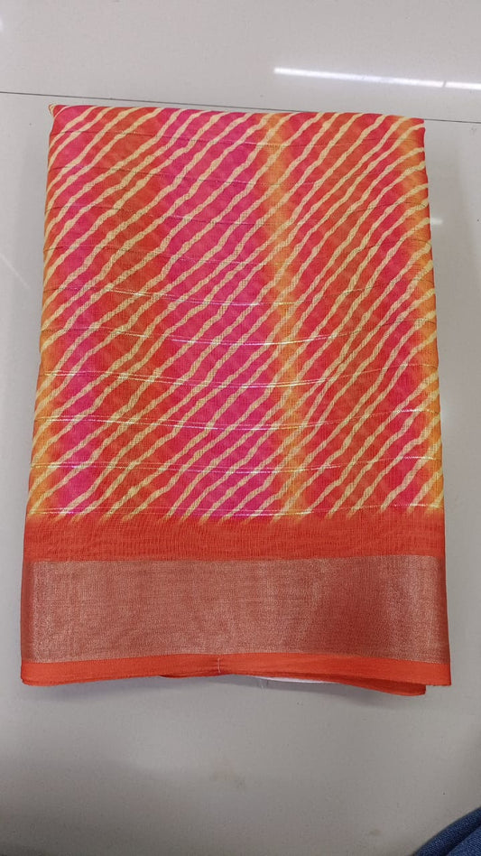 Handloom Recozari Silk Saree – Silver Grey with Crimson Red accents, Silver Zari Border (Design 161)