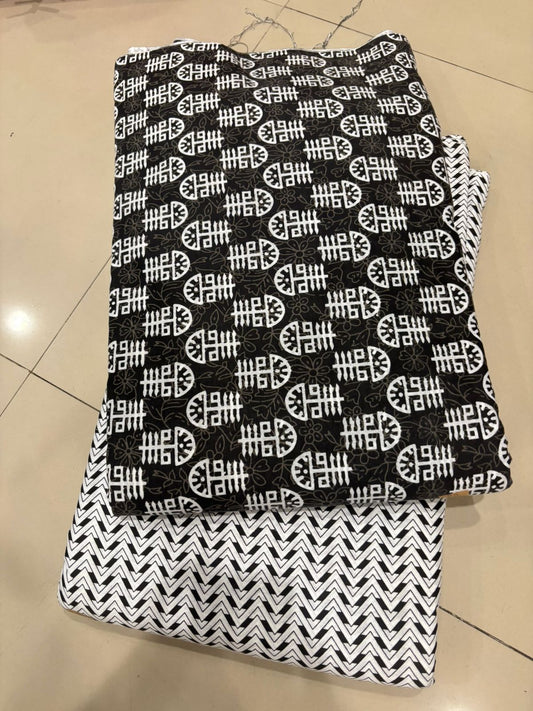 Premium Cotton Printed Fabric – 10 Meter Set (Design 04)