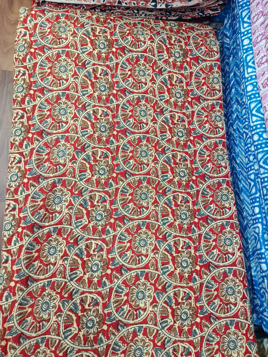 Jaipuri Cotton Block Print 60 40 Fabric - Design 104
