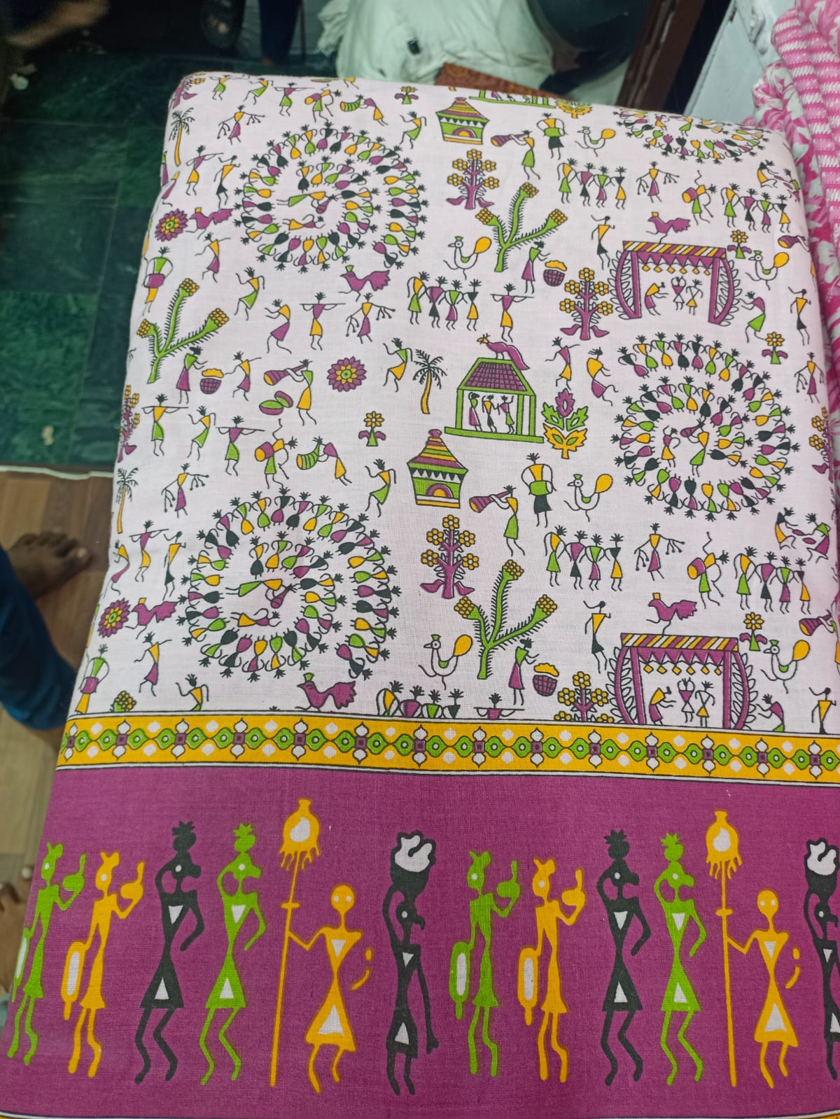 Jaipuri Cotton Block Print 60 40 Fabric - Design 136