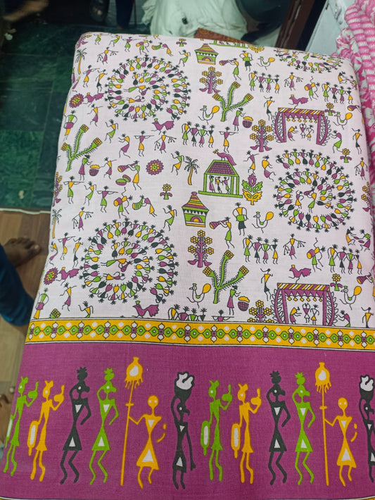 Jaipuri Cotton Block Print 60 40 Fabric - Design 136