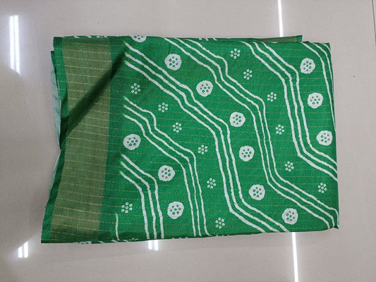 Handloom Recozari Silk Saree – Silver Grey with Magenta Pink accents, Silver Zari Border (Design 211)