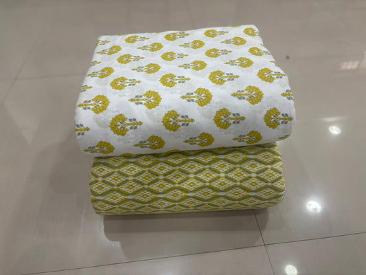 Premium Cotton Printed Fabric – 10 Meter Set (Design 44)