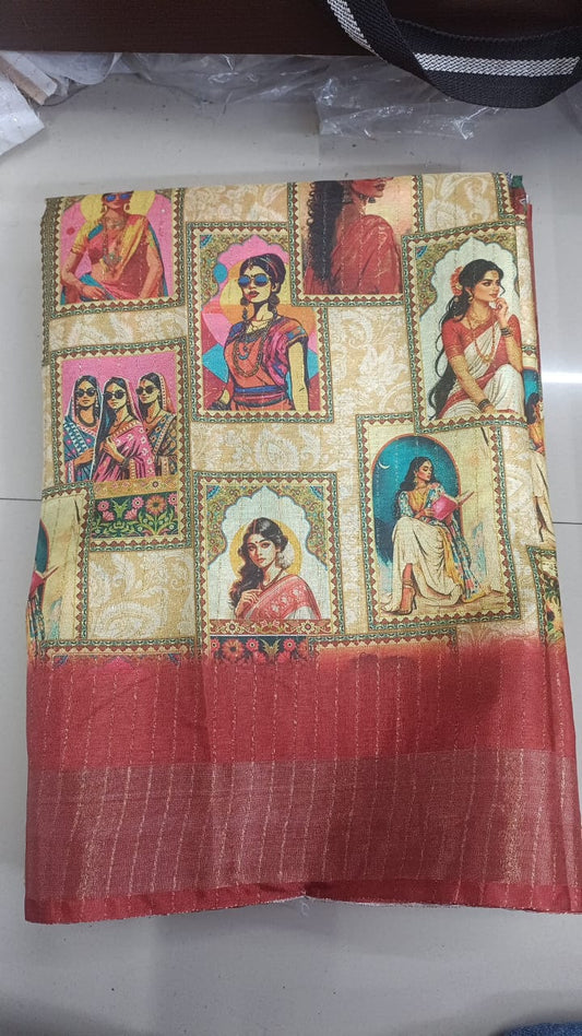 Handloom Recozari Silk Saree – Royal Blue with Silver Grey accents, Silver Zari Border (Design 188)