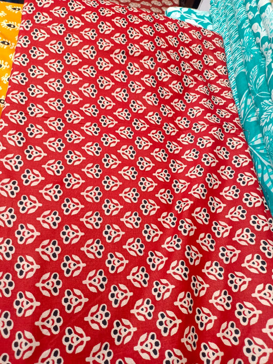 Jaipuri Cotton Block Print 60 40 Fabric - Design 84