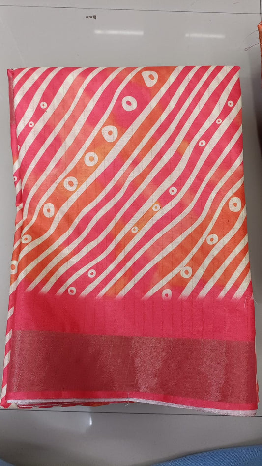 Handloom Recozari Silk Saree – Royal Blue with Ruby Red accents, Zari Border (Design 029)