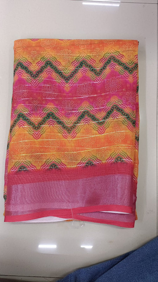 Handloom Recozari Silk Saree – Cobalt Blue with Mustard Yellow accents, Golden Zari Border (Design 146)