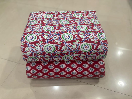 Premium Cotton Printed Fabric – 10 Meter Set (Design 30)