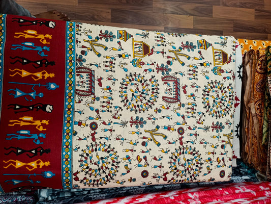 Jaipuri Cotton Block Print 60 40 Fabric - Design 120