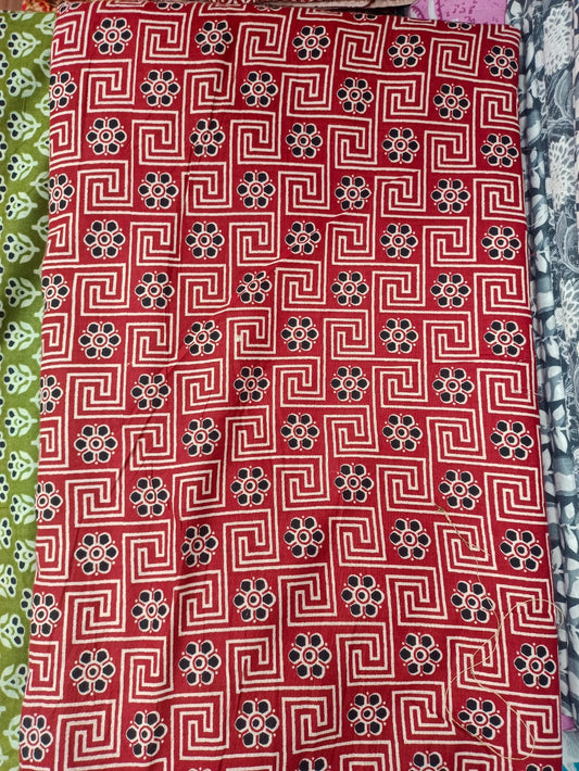 Jaipuri Cotton Block Print 60 40 Fabric - Design 115