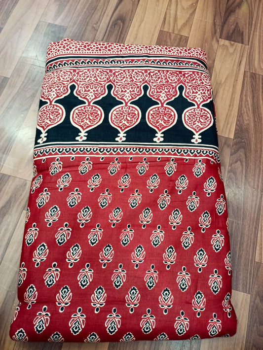 Jaipuri Cotton Block Print 60 40 Fabric - Design 100
