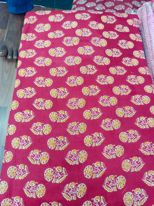 Jaipuri Cotton Block Print 60 40 Fabric - Design 142