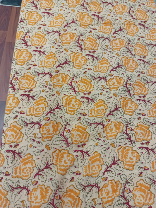 Jaipuri Cotton Block Print 60 40 Fabric - Design 124