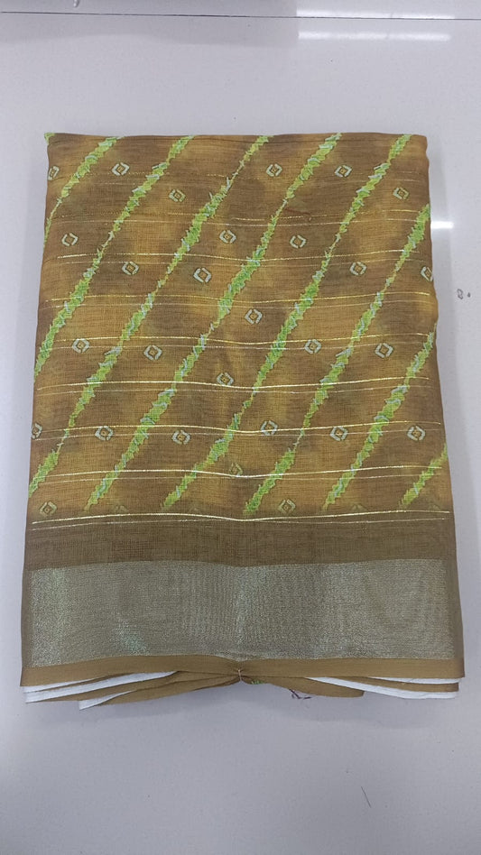 Handloom Recozari Silk Saree – Charcoal with Aqua Blue accents, Zari Border (Design 109)