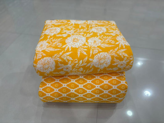 Premium Cotton Printed Fabric – 10 Meter Set (Design 48)