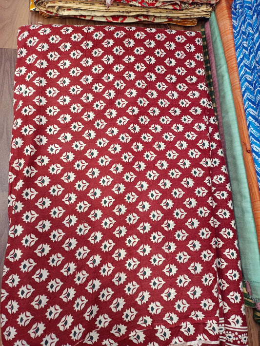 Jaipuri Cotton Block Print 60 40 Fabric - Design 109