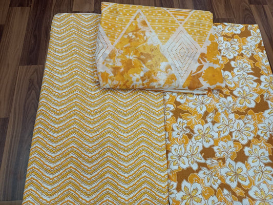 Jaipuri Cotton Block Print 60 40 Fabric Set - Design 148