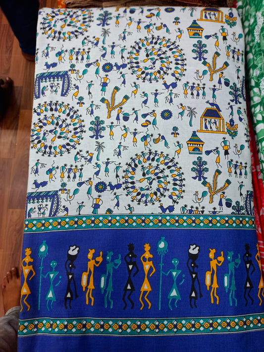 Jaipuri Cotton Block Print 60 40 Fabric - Design 93