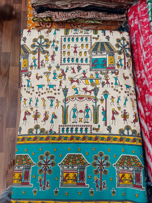 Jaipuri Cotton Block Print 60 40 Fabric - Design 116