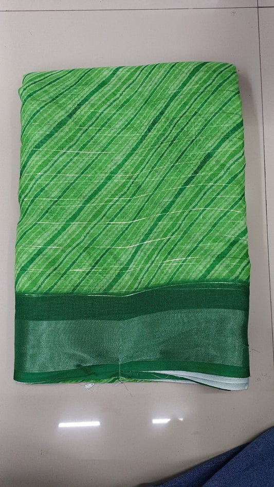 Handloom Recozari Silk Saree – Ruby Red, Silver Zari Border (Design 030)