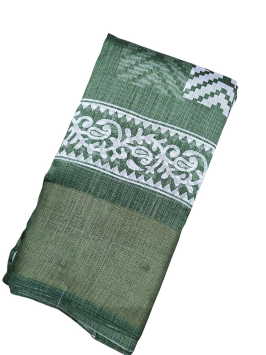 5/2 Crystal Banglory Cotton Base Saree – Elegant Color 4