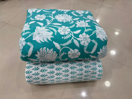Premium Cotton Printed Fabric – 10 Meter Set (Design 37)