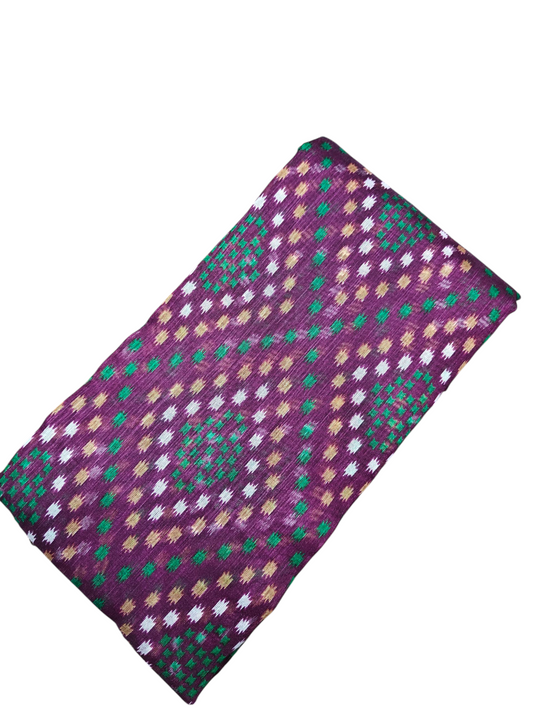 5/2 Crystal Banglory Cotton Base Saree – Elegant Color 15