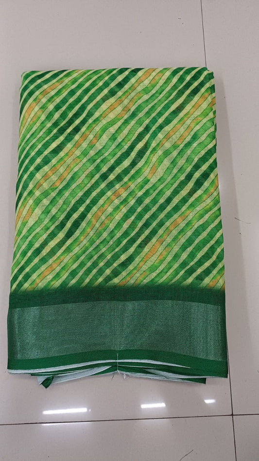 Handloom Recozari Silk Saree – Silver Grey, Silver Zari Border (Design 169)